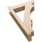 Ekena Millwork 6-in W x 22-in D x 34-in H Balboa Slat Rough Cedar Woodgrain TimberThane Outlooker, Primed Tan OUTUR060X22X34BOA24RCPR - alternate 5